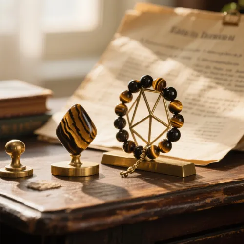 Comparison of authentic versus fake tiger's eye under UV light testing